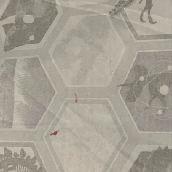 Kid Jurassic Park World Dinosaur Twin Flat Bed Sheet T Rex Bone Black Green Grey - Picture 7 of 9